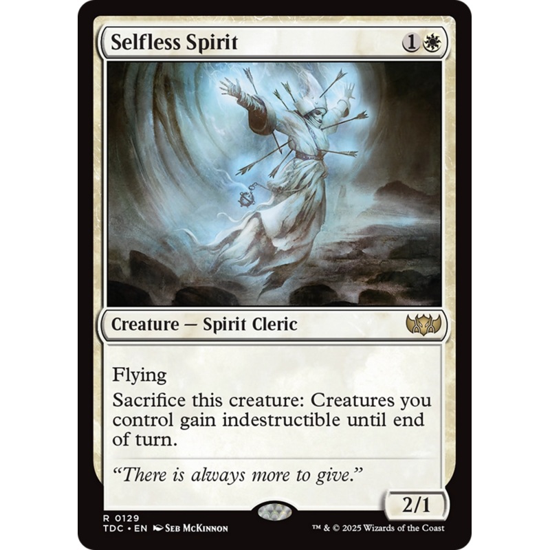 Selfless Spirit [Tarkir: Dragonstorm Commander]
