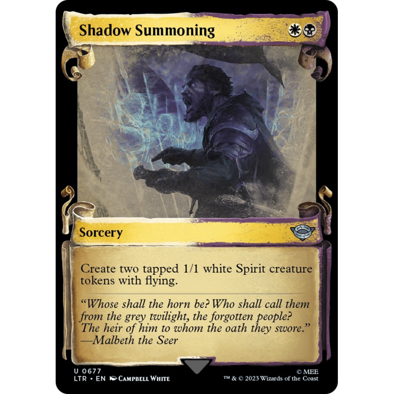 Shadow Summoning [The Lord of the Rings: Tales of Middle-Earth Showcase Scrolls]