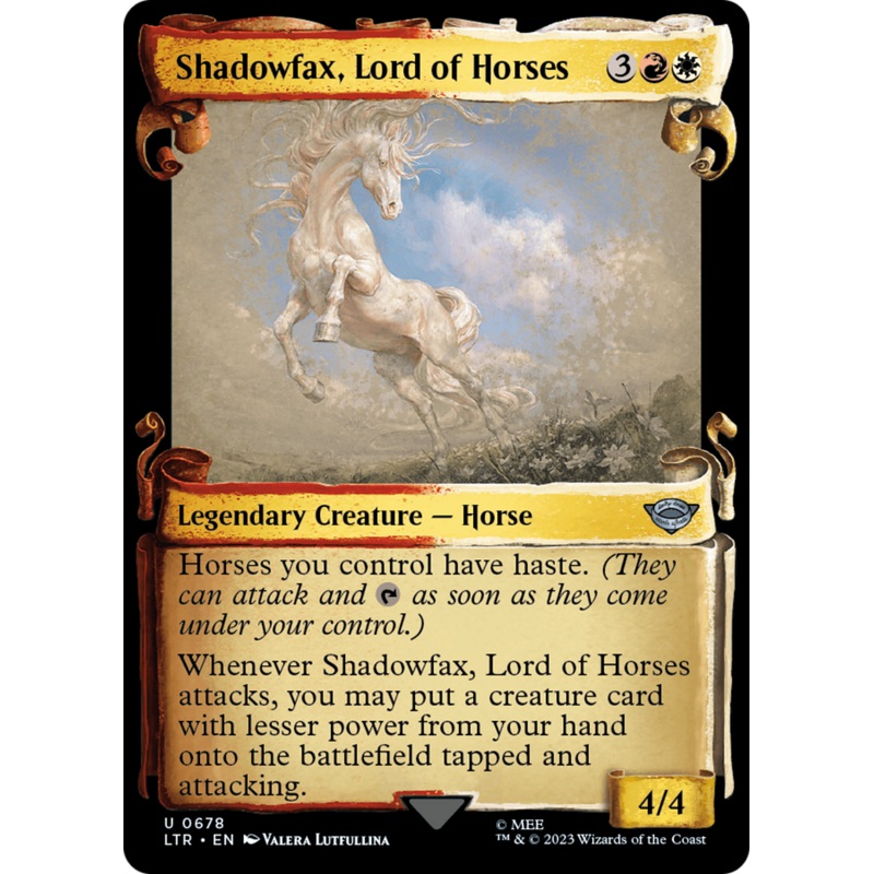 Shadowfax, Lord of Horses [The Lord of the Rings: Tales of Middle-Earth Showcase Scrolls]