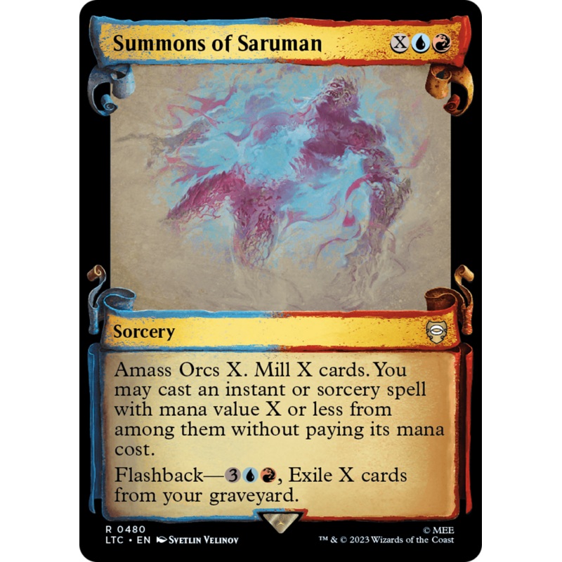 Summons of Saruman [The Lord of the Rings: Tales of Middle-Earth Commander Showcase Scrolls]