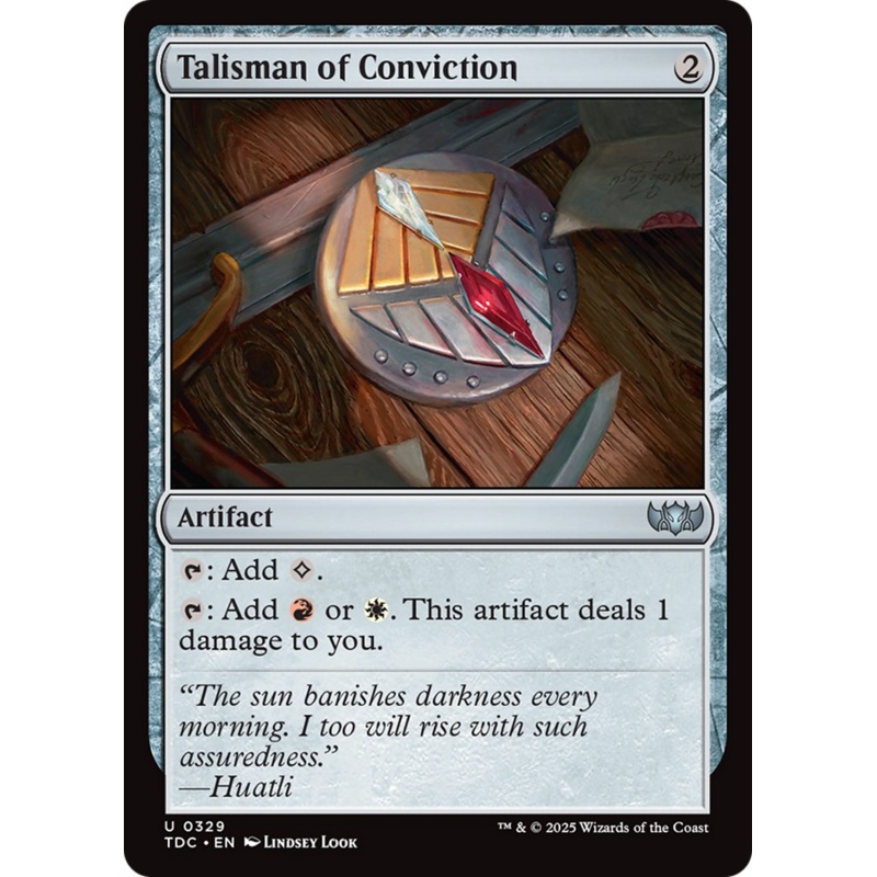 Talisman of Conviction [Tarkir: Dragonstorm Commander]