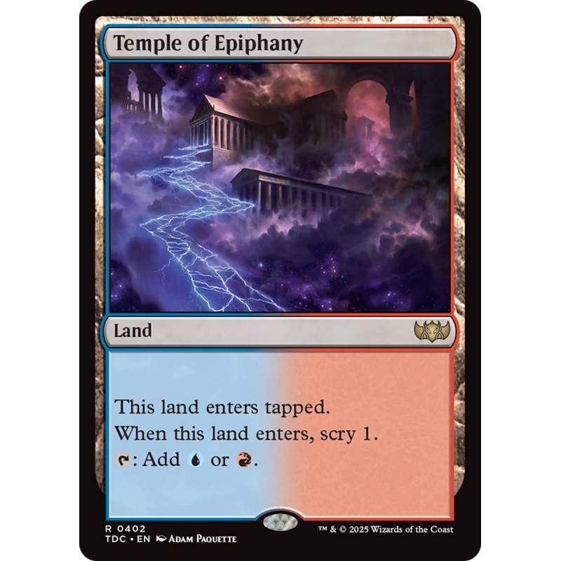 Temple of Epiphany [Tarkir: Dragonstorm Commander]
