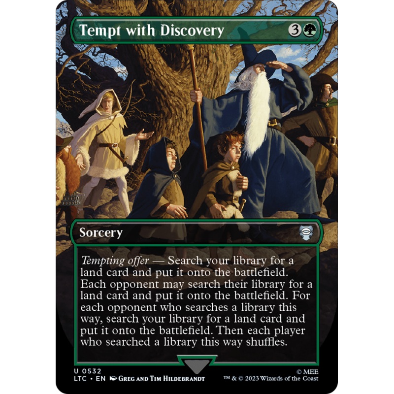Tempt with Discovery (Borderless) [The Lord of the Rings: Tales of Middle-Earth Commander]