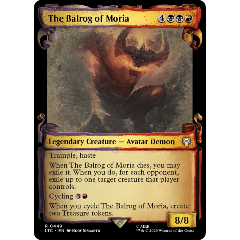 The Balrog of Moria [The Lord of the Rings: Tales of Middle-Earth Commander Showcase Scrolls]