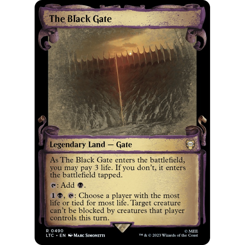 The Black Gate [The Lord of the Rings: Tales of Middle-Earth Commander Showcase Scrolls]