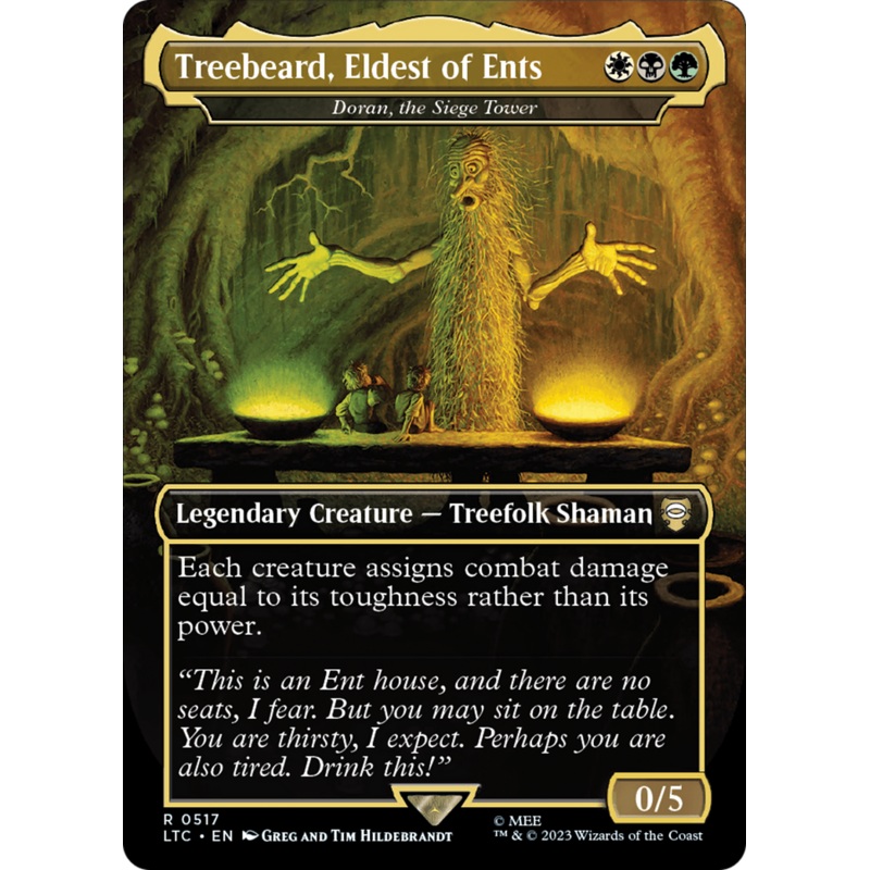 Treebeard, Eldest of Ents - Doran, the Siege Tower (Borderless) [The Lord of the Rings: Tales of Middle-Earth Commander]