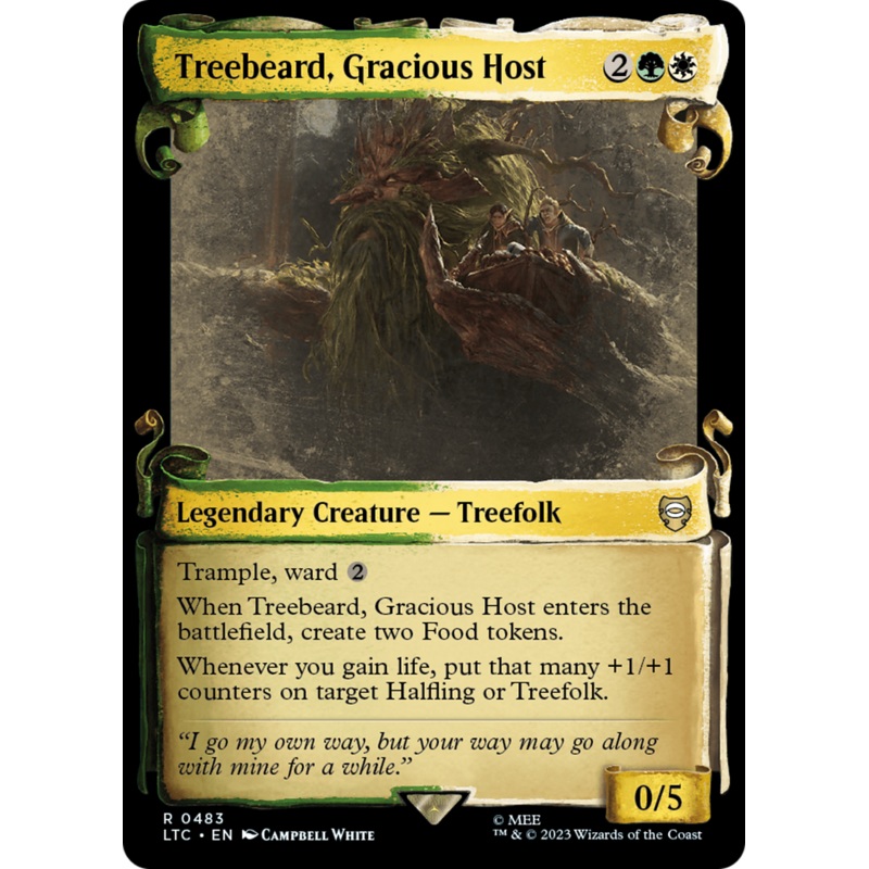 Treebeard, Gracious Host [The Lord of the Rings: Tales of Middle-Earth Commander Showcase Scrolls]