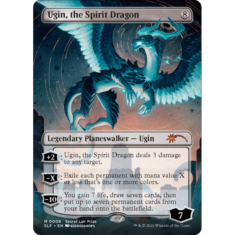 Ugin, the Spirit Dragon (Borderless) [Secret Lair Showdown]