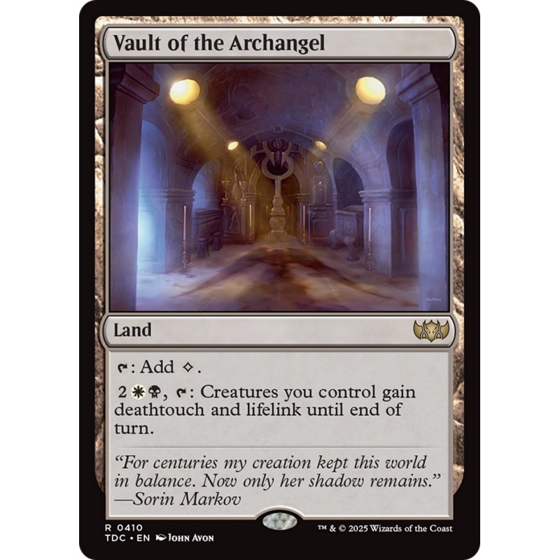 Vault of the Archangel [Tarkir: Dragonstorm Commander]