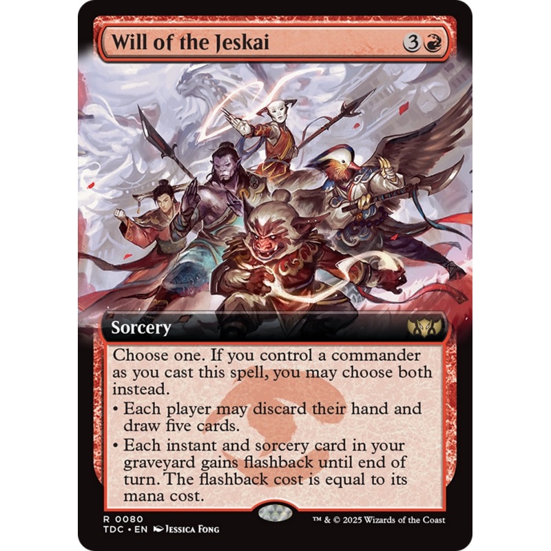 Will of the Jeskai (Extended Art) [Tarkir: Dragonstorm Commander]