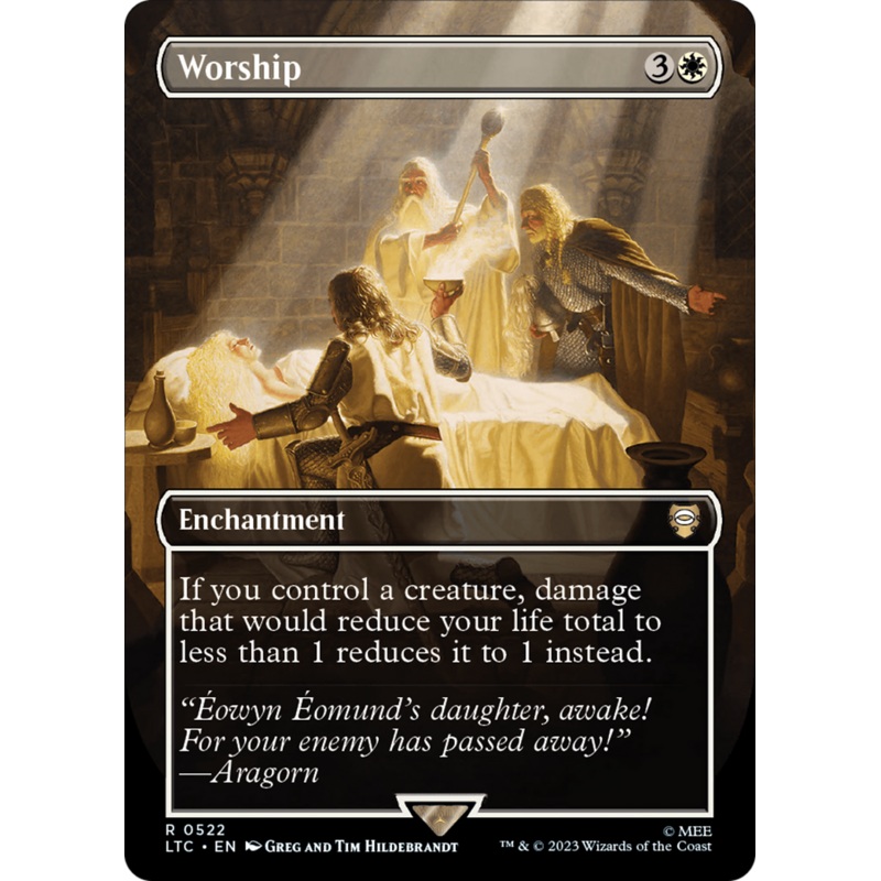 Worship (Borderless) [The Lord of the Rings: Tales of Middle-Earth Commander]