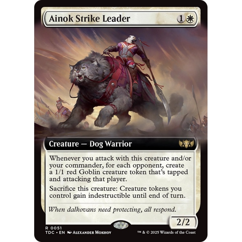 Ainok Strike Leader (Extended Art) [Tarkir: Dragonstorm Commander]
