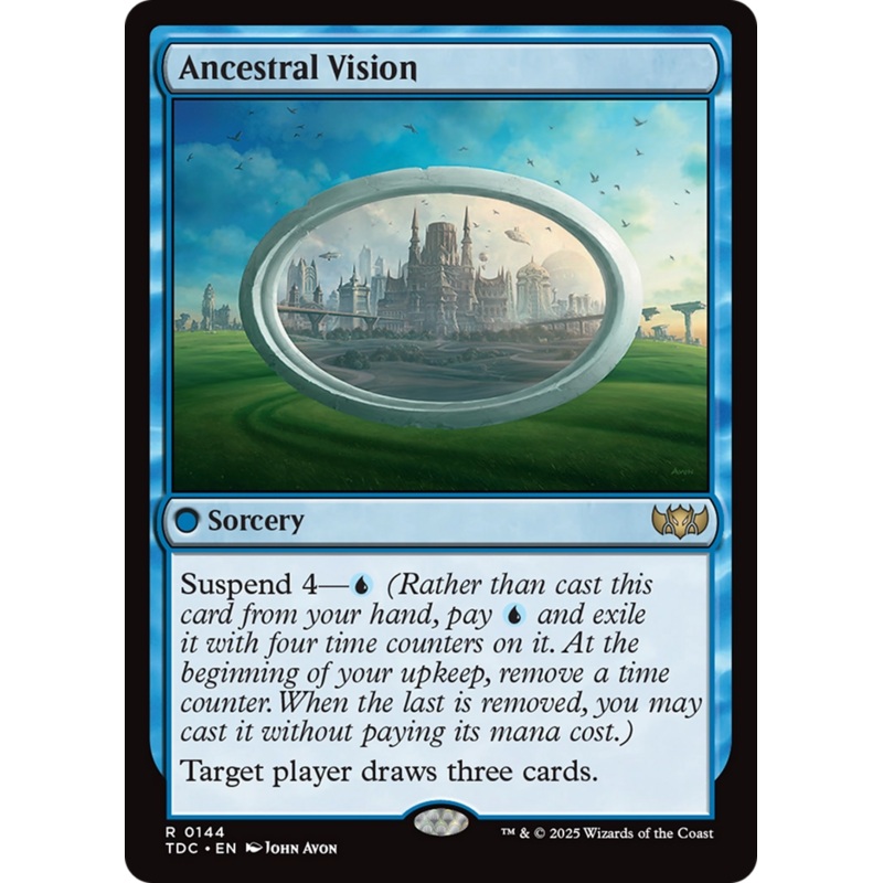 Ancestral Vision [Tarkir: Dragonstorm Commander]