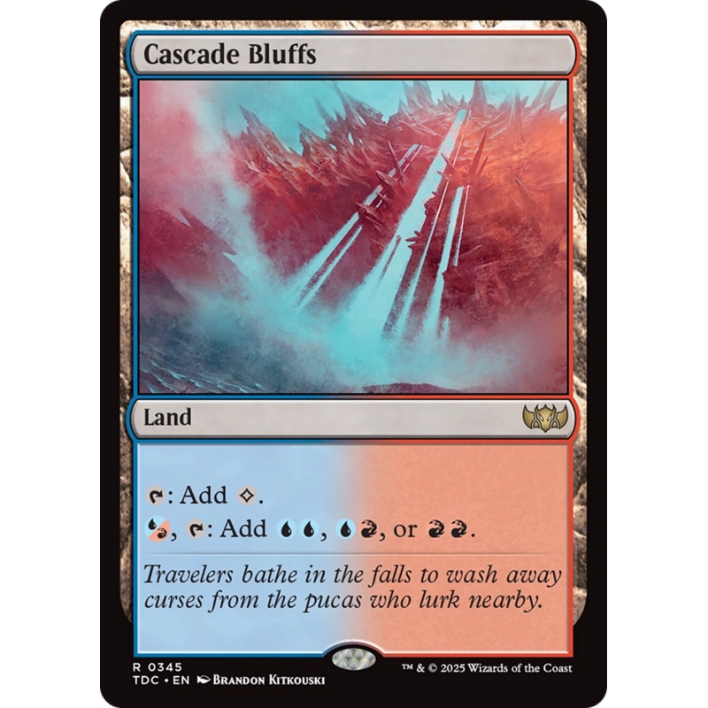 Cascade Bluffs [Tarkir: Dragonstorm Commander]
