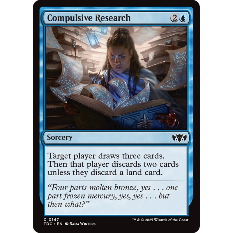 Compulsive Research [Tarkir: Dragonstorm Commander]