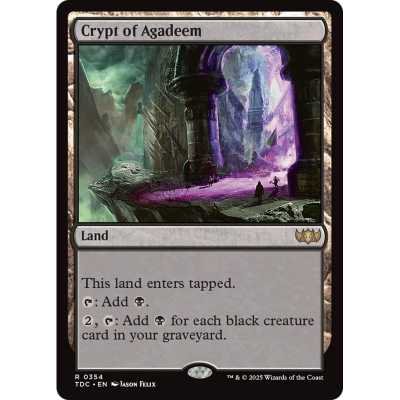 Crypt of Agadeem [Tarkir: Dragonstorm Commander]