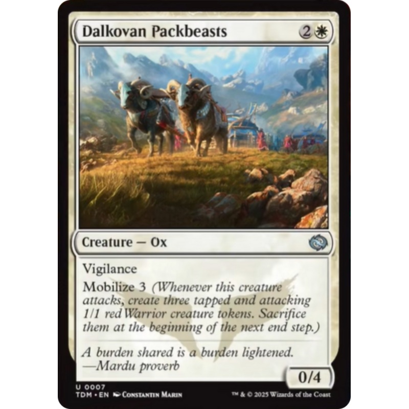 Dalkovan Packbeasts [Tarkir: Dragonstorm]