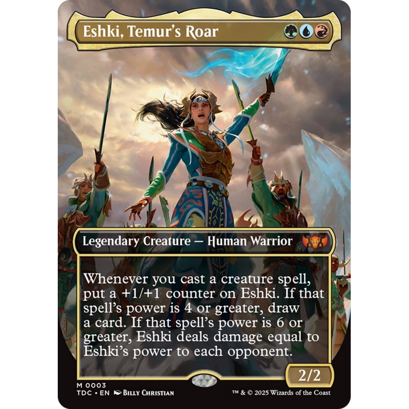 Eshki, Temur's Roar (Borderless) [Tarkir: Dragonstorm Commander]