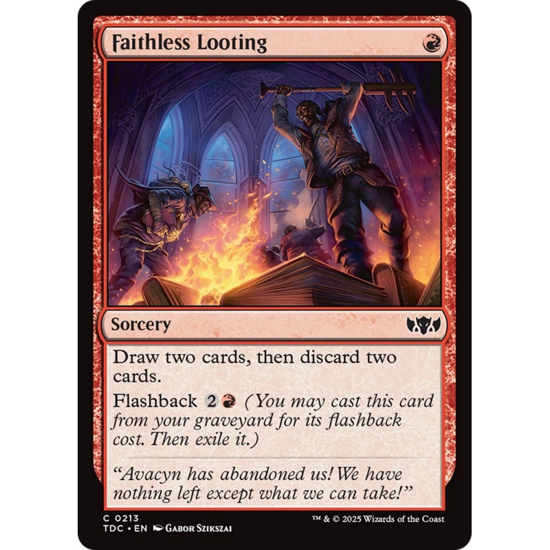 Faithless Looting [Tarkir: Dragonstorm Commander]