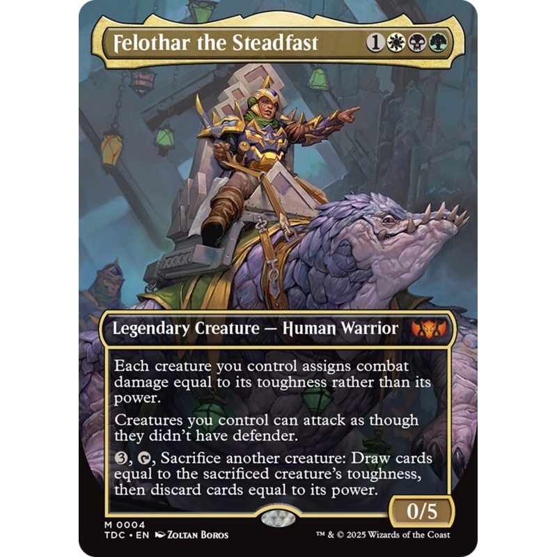 Felothar the Steadfast (Borderless) [Tarkir: Dragonstorm Commander]