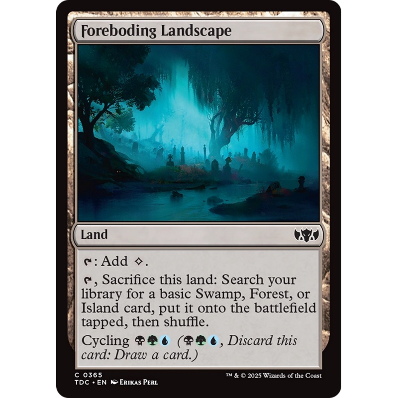 Foreboding Landscape [Tarkir: Dragonstorm Commander]
