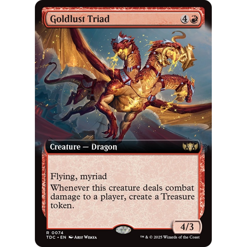 Goldlust Triad (Extended Art) [Tarkir: Dragonstorm Commander]