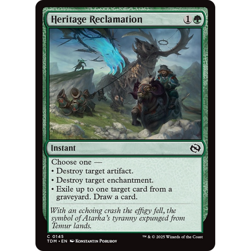Heritage Reclamation [Tarkir: Dragonstorm]
