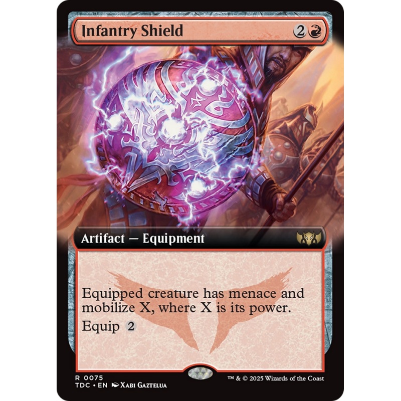 Infantry Shield (Extended Art) [Tarkir: Dragonstorm Commander]