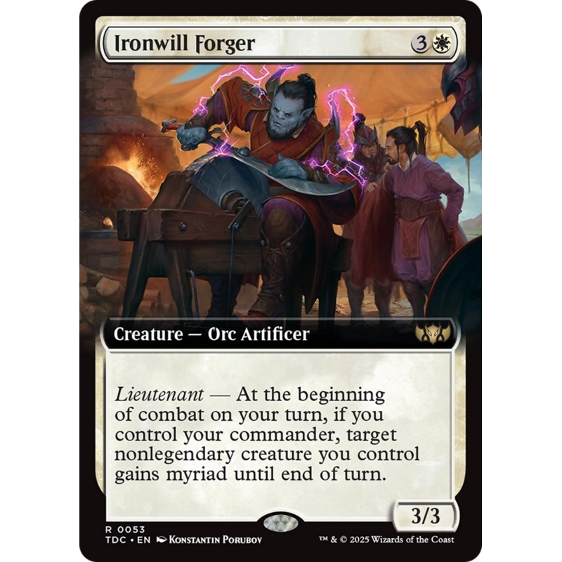 Ironwill Forger (Extended Art) [Tarkir: Dragonstorm Commander]