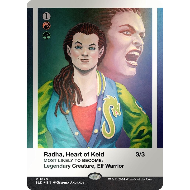 Radha, Heart of Keld (Rainbow Foil) [Secret Lair Drop Series]