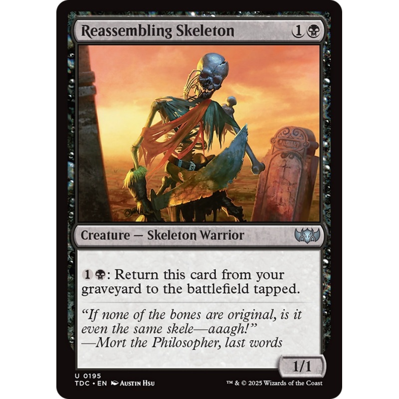 Reassembling Skeleton [Tarkir: Dragonstorm Commander]