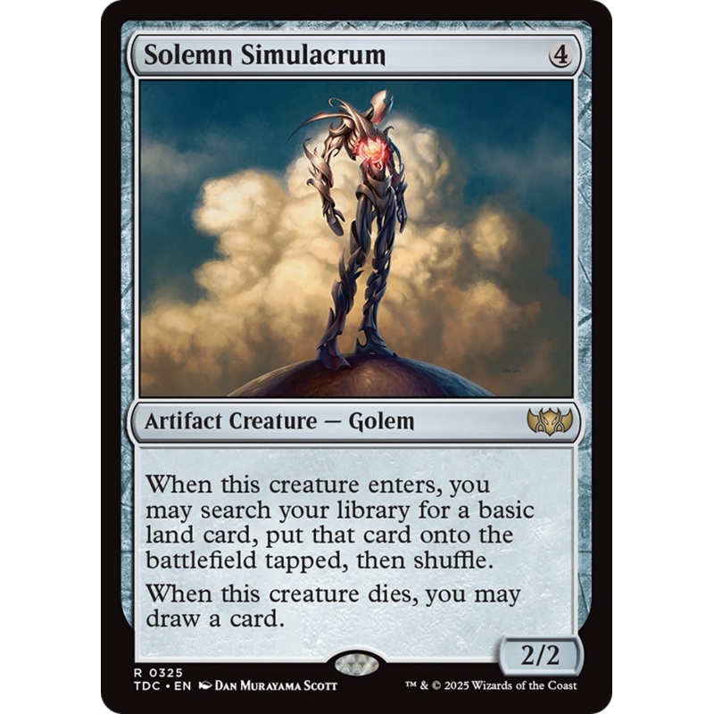 Solemn Simulacrum [Tarkir: Dragonstorm Commander]