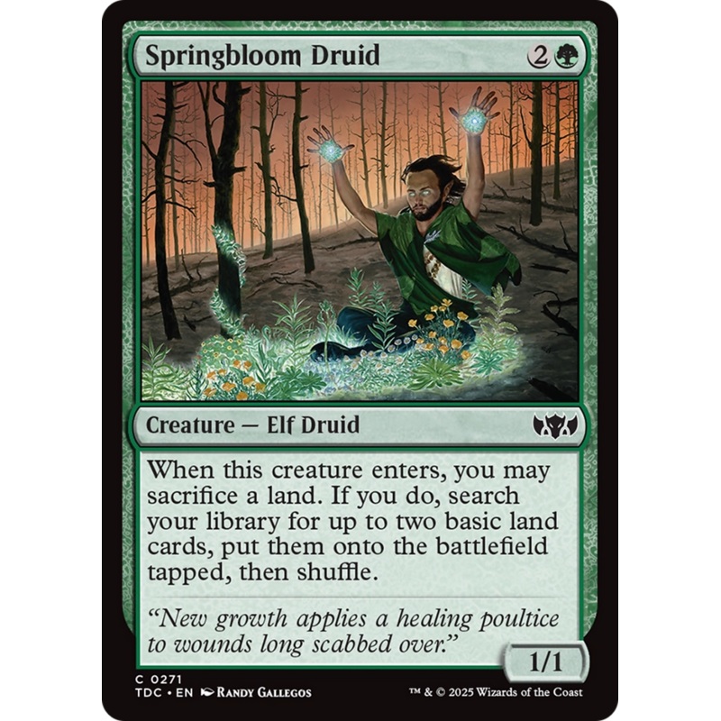 Springbloom Druid [Tarkir: Dragonstorm Commander]