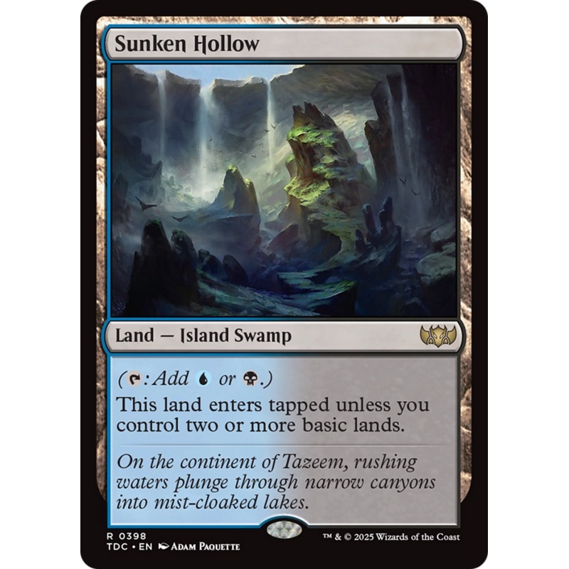 Sunken Hollow [Tarkir: Dragonstorm Commander]