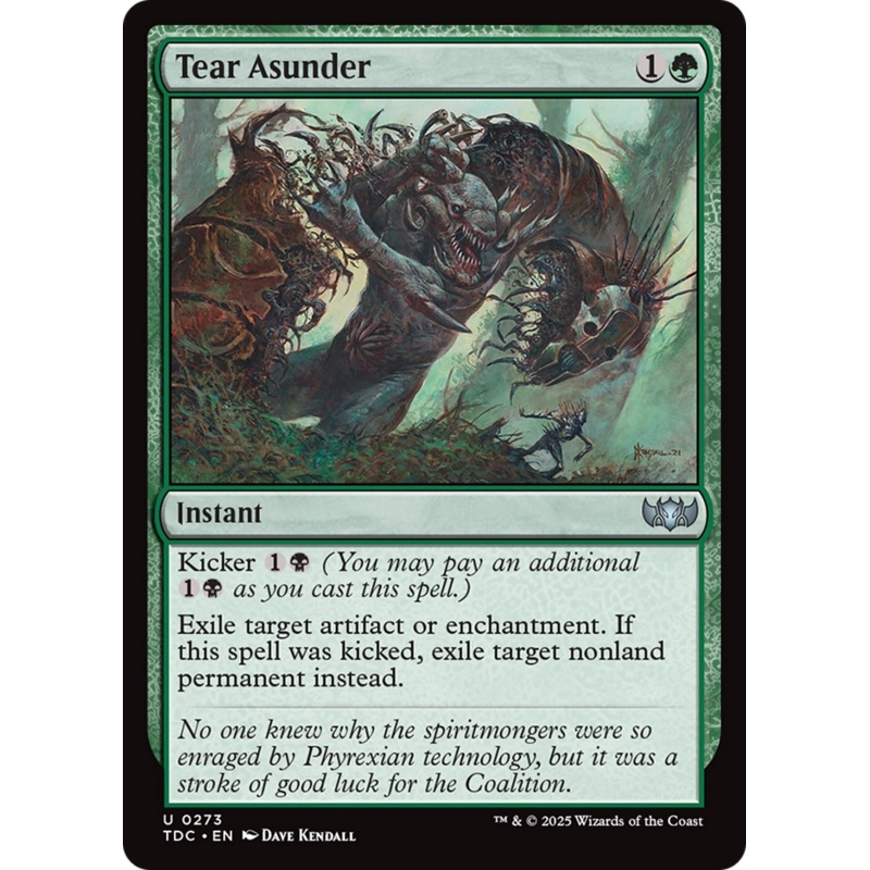Tear Asunder [Tarkir: Dragonstorm Commander]