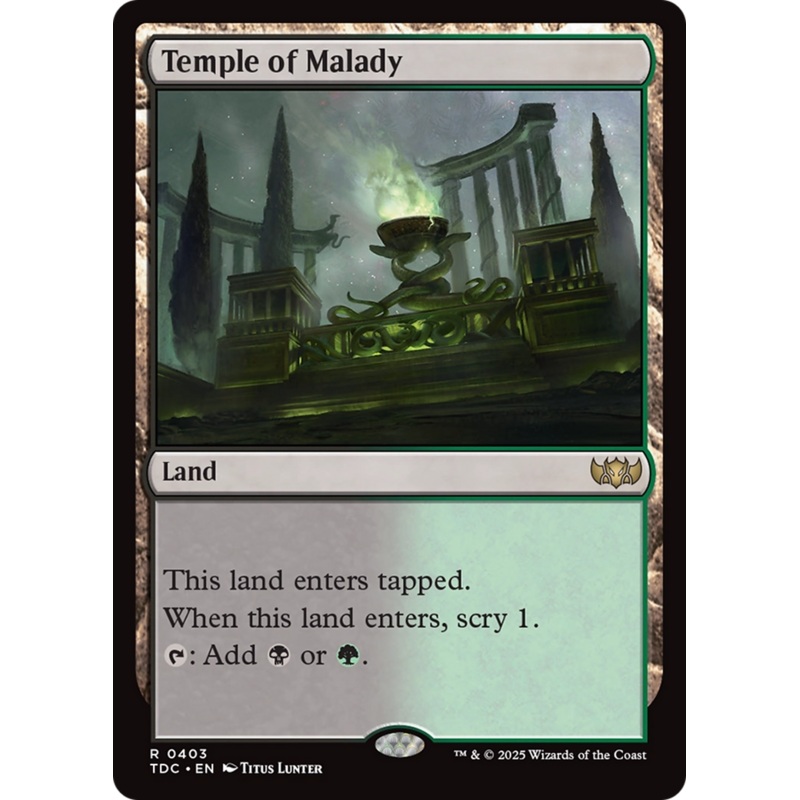 Temple of Malady [Tarkir: Dragonstorm Commander]