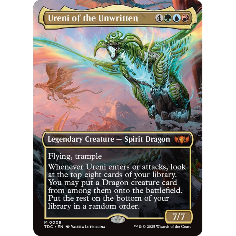 Ureni of the Unwritten (Borderless) [Tarkir: Dragonstorm Commander]