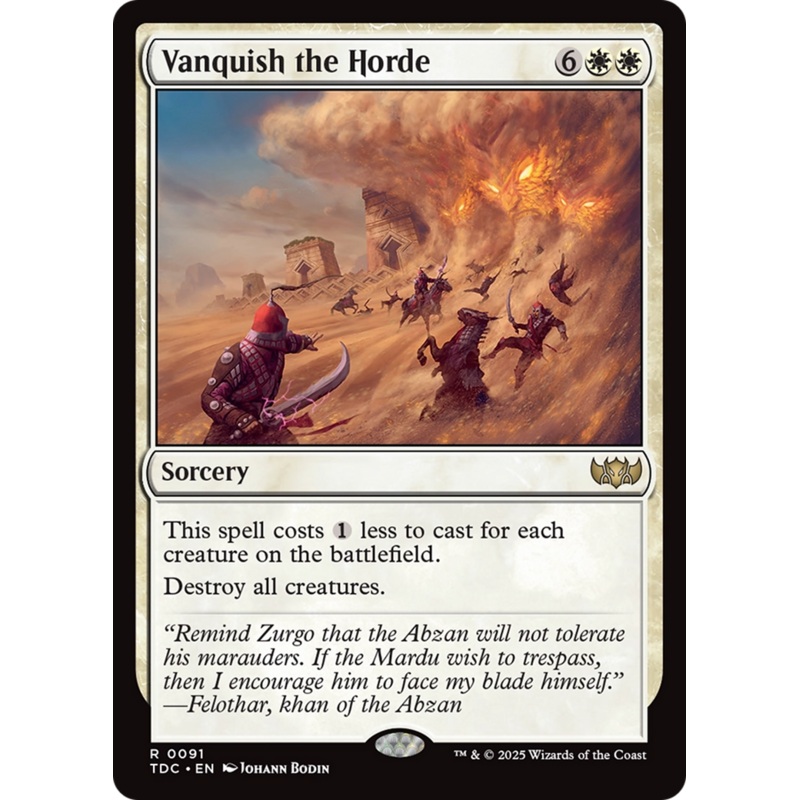 Vanquish the Horde [Tarkir: Dragonstorm Commander]