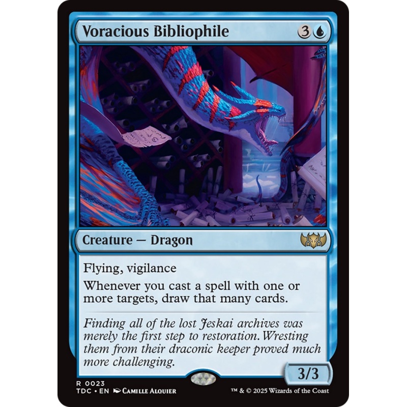 Voracious Bibliophile [Tarkir: Dragonstorm Commander]