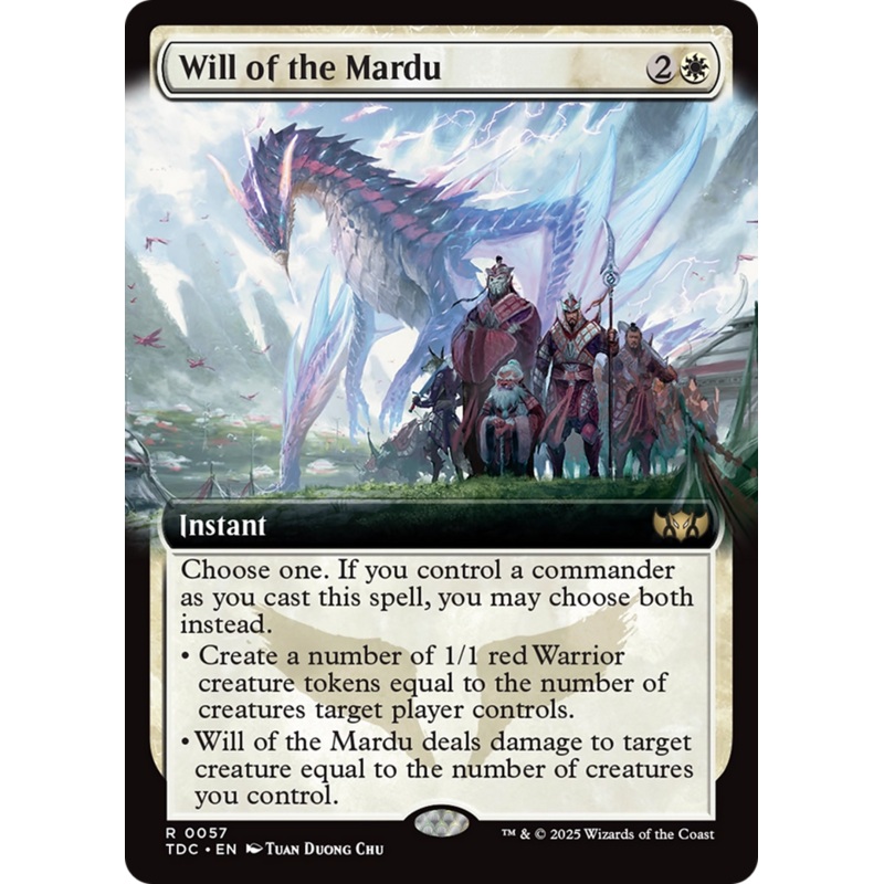 Will of the Mardu (Extended Art) [Tarkir: Dragonstorm Commander]
