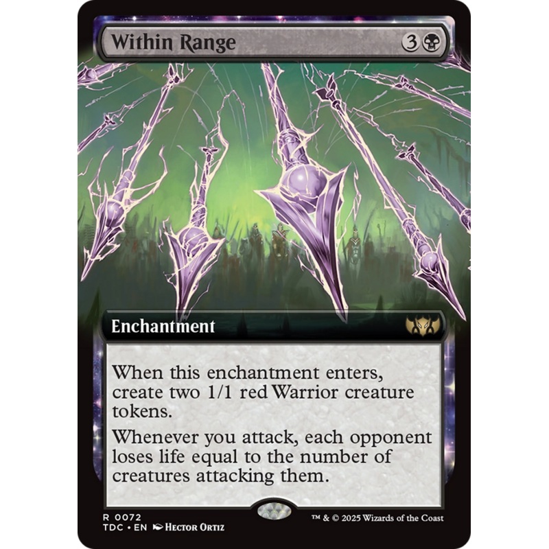 Within Range (Extended Art) [Tarkir: Dragonstorm Commander]