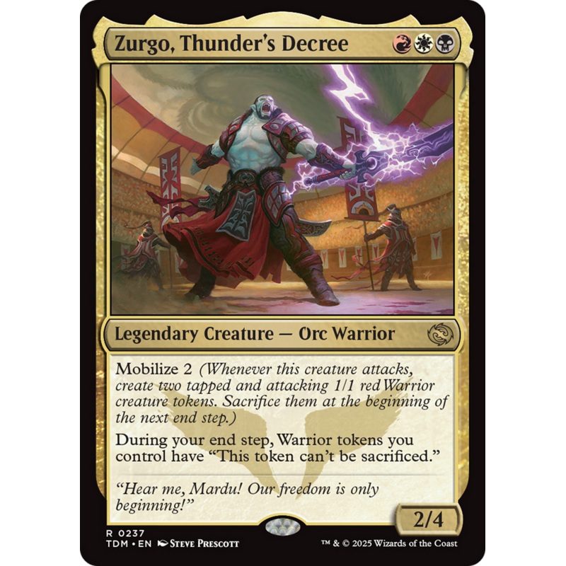Zurgo, Thunder's Decree [Tarkir: Dragonstorm]