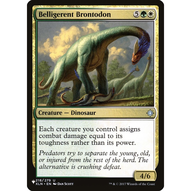 Belligerent Brontodon [The List]