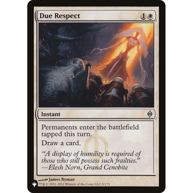 Due Respect [The List]
