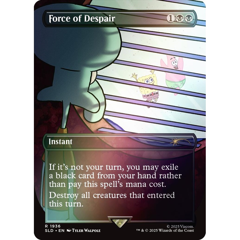 Force of Despair (Rainbow Foil) [Secret Lair Drop Series]