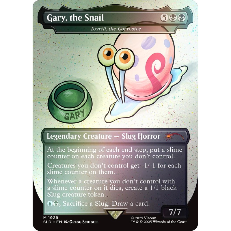 Gary, the Snail - Toxrill, the Corrosive (Rainbow Foil) [Secret Lair Drop Series]