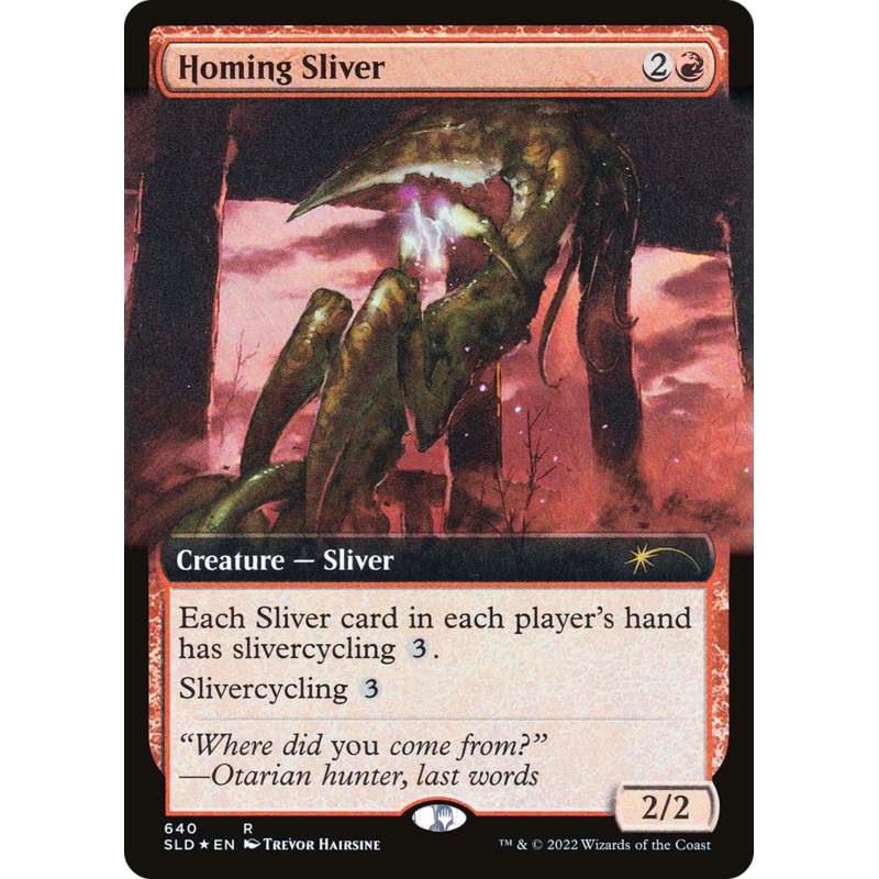 Homing Sliver (Extended Art) [Secret Lair Drop Promos]