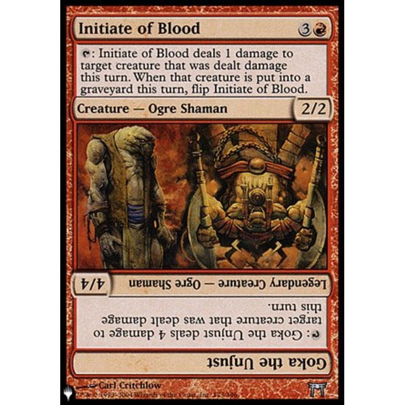 Initiate of Blood // Goka the Unjust [The List]