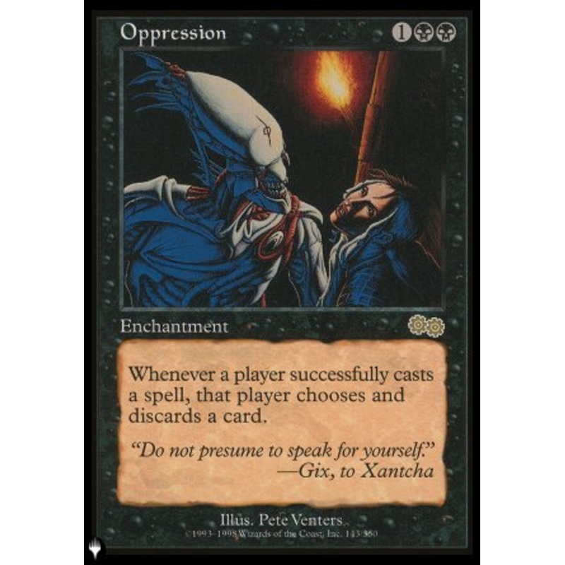 Oppression [The List]