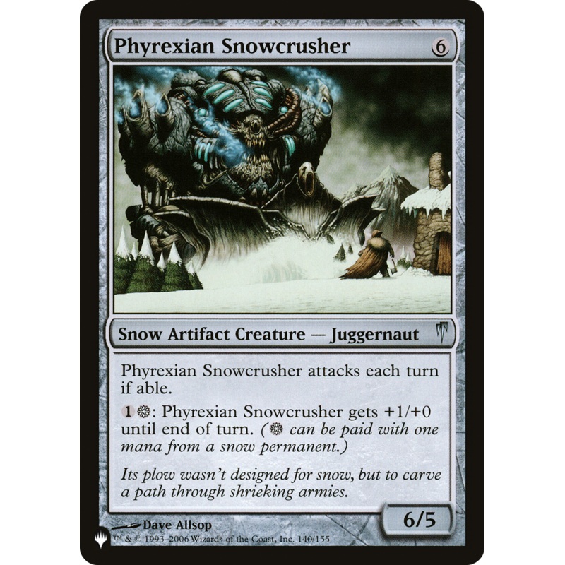 Phyrexian Snowcrusher [The List]